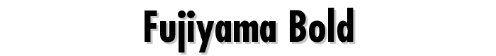 Fujiyama Bold font